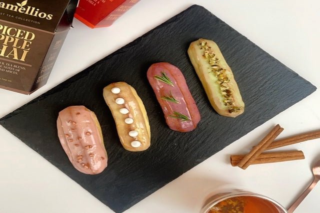 Spiced Apple Chai Eclairs Recipe - Camellios
